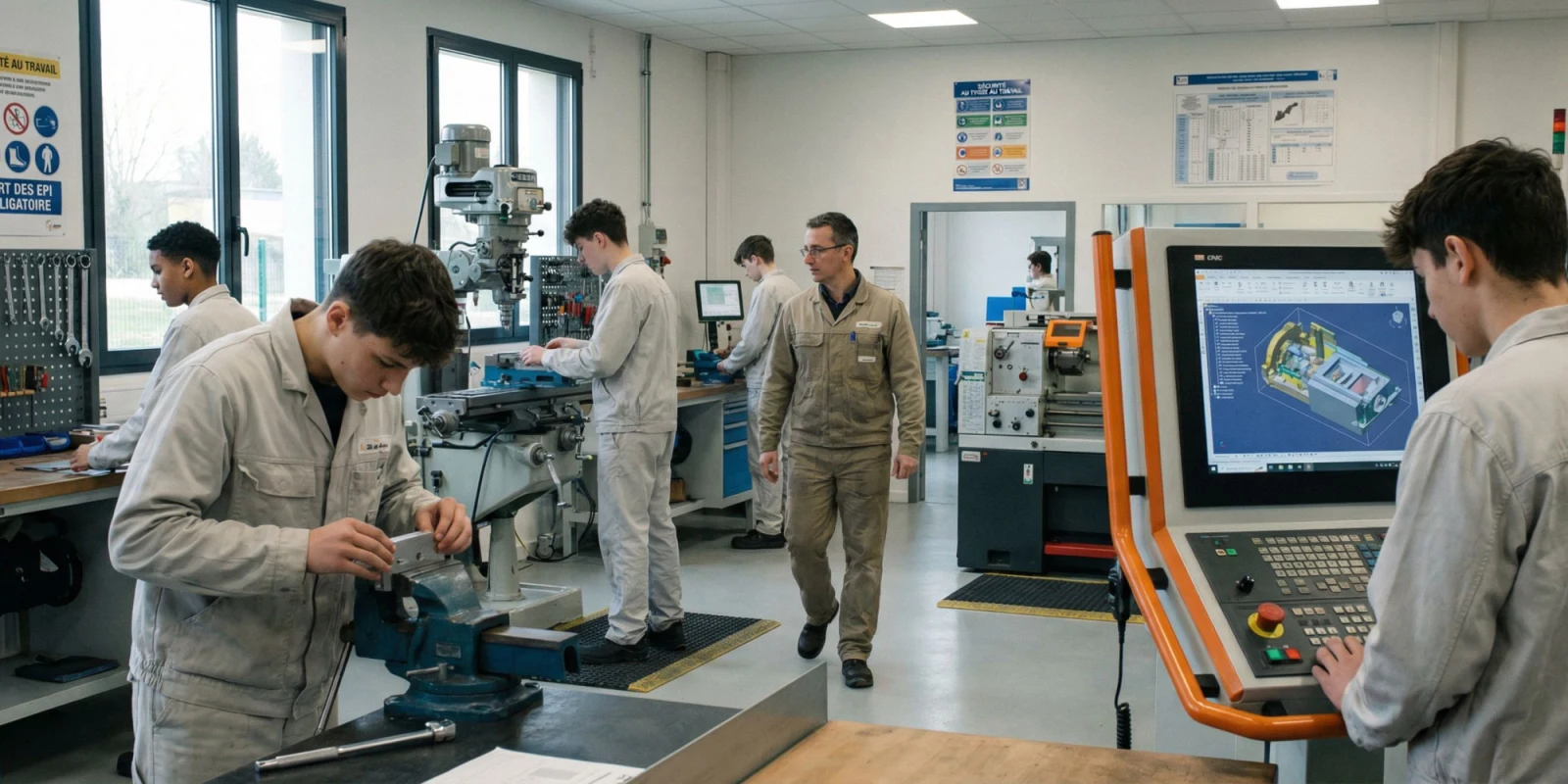 Journée Type en Bac Pro TM : Rythme, Horaires et Activités en Atelier